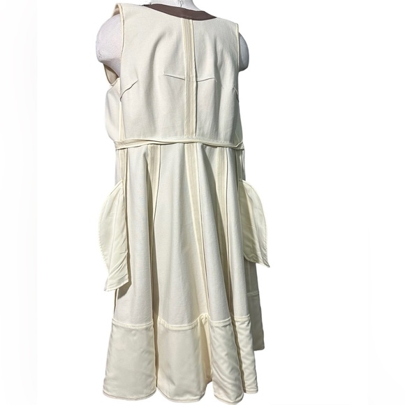 Kate Spade Havana Leather Triim Dress A-Line Size 4 - Picture 6 of 10